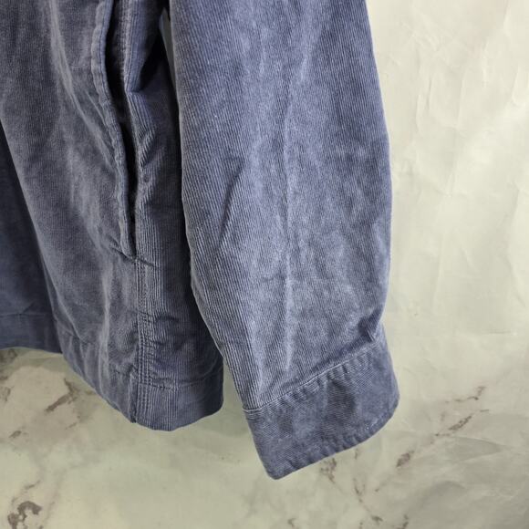 Chubbies Jacket Mens XL Light Blue Corduroy Shirt Jacket Keeper Collared Stretch - Picture 4 of 12